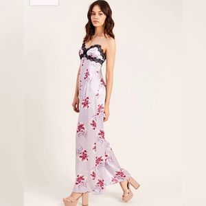 NWOT Morgan Lane Silk Lavender Jumpsuit Small